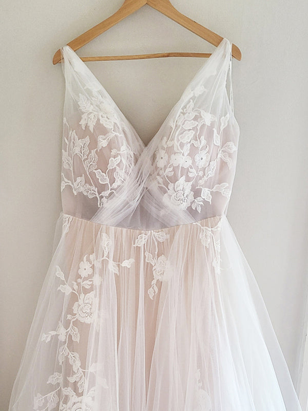 Sheer Gown 7126CR by Stella York